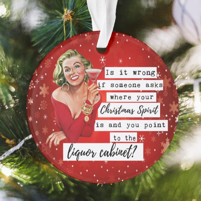 Funny Christmas Ornament Retro Best Friend Liquor  (Creator Uploaded)