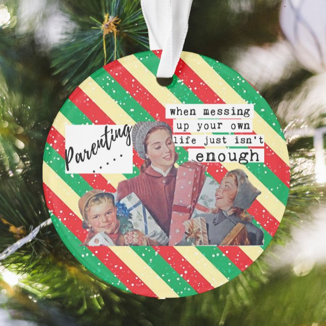 Funny Christmas Ornament Retro Best Friend Parent (Creator Uploaded)