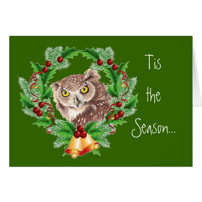 Funny Christmas Owl with Attitude Bird Humor Card Zazzle