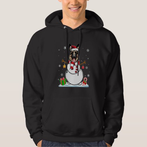 Funny Christmas Pajama German Shepherd Dog Santa S Hoodie