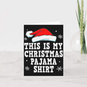 Funny Christmas Pajama Pj Outfit Mens Womens Card