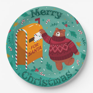 Funny Christmas Paper Plate