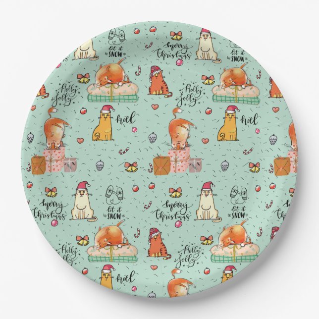 Funny Christmas Paper Plates (Front)