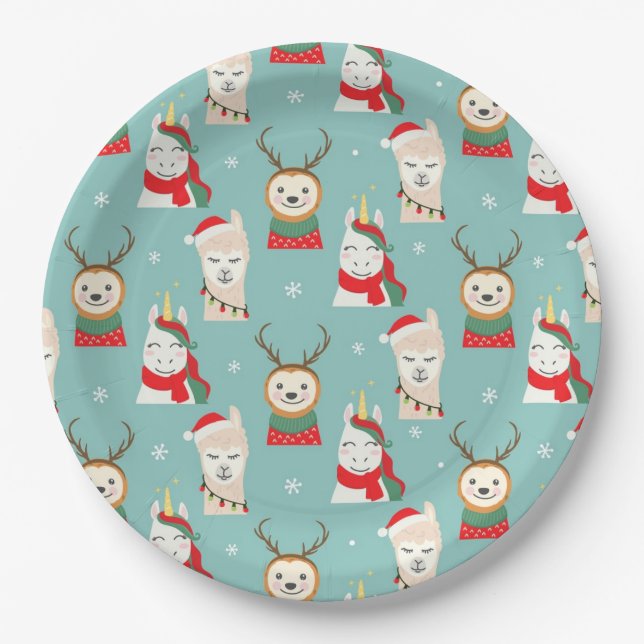Funny Christmas Paper Plates (Front)