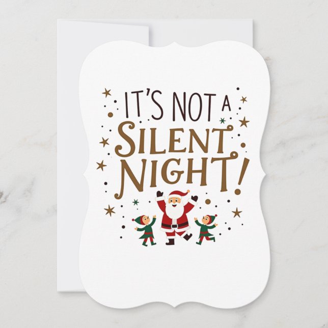 Funny Christmas Party Invitation – It’s Not a Sile (Front)