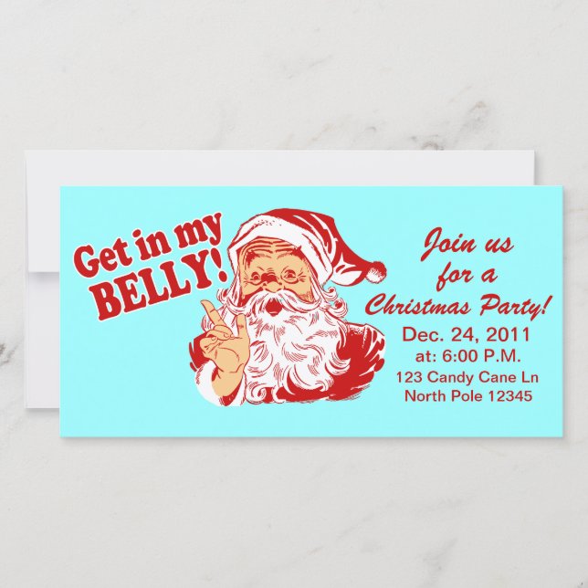 Funny Christmas Party Invitations (Front)