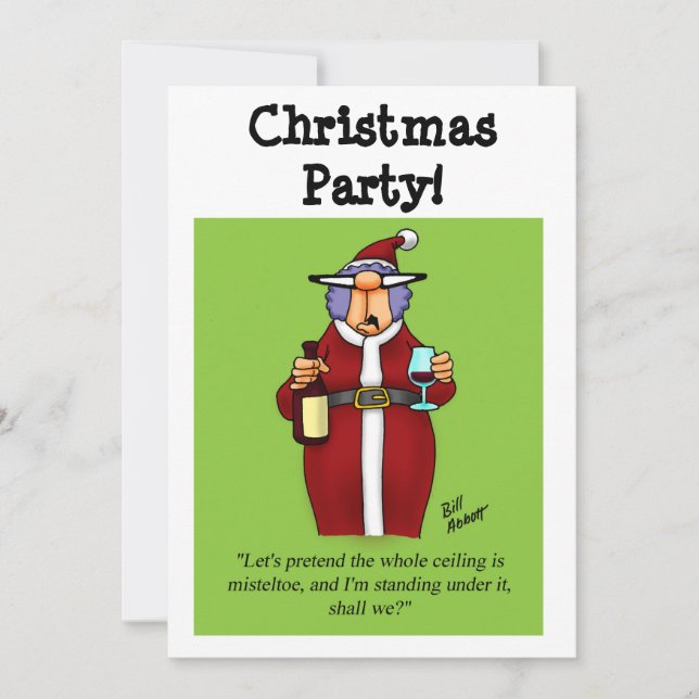 Funny Christmas Party Invitations (Front)