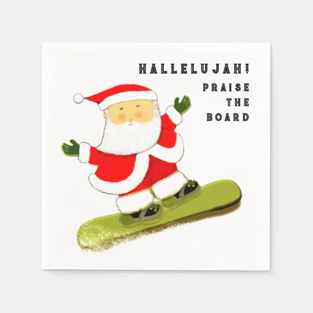 Funny Christmas Party Napkins (Front)