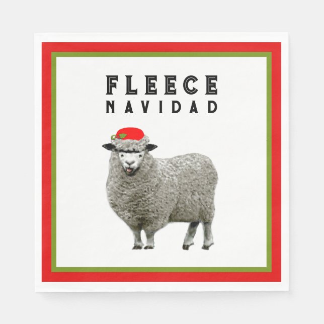 Funny Christmas Party Napkins (Front)