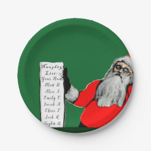 Funny Christmas Party Paper Plates