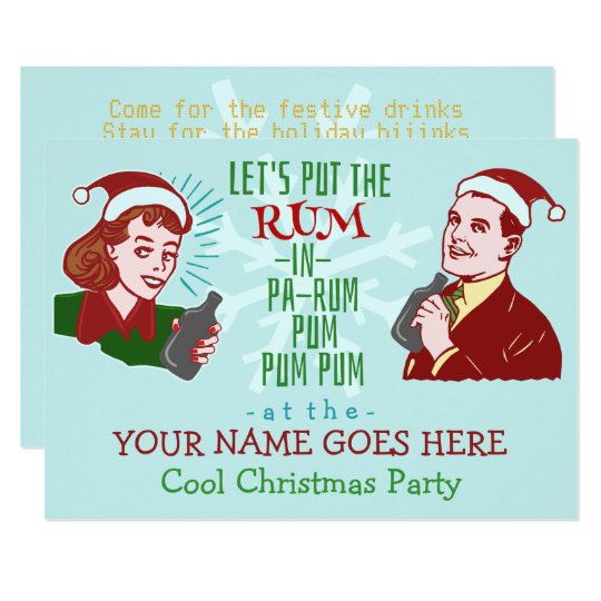 Funny Holiday Party Invitations 6