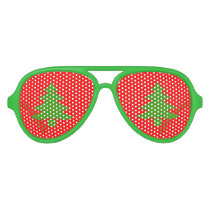 Funny Christmas party shades with xmas trees Funny Christmas party shades with xmas trees