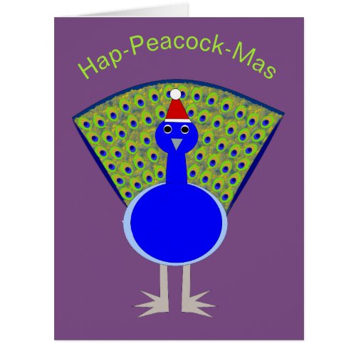 Funny Christmas Peacock
