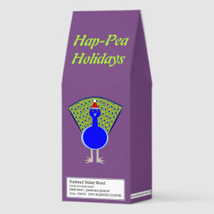 Funny Christmas Peacock Custom Roasted Coffee
