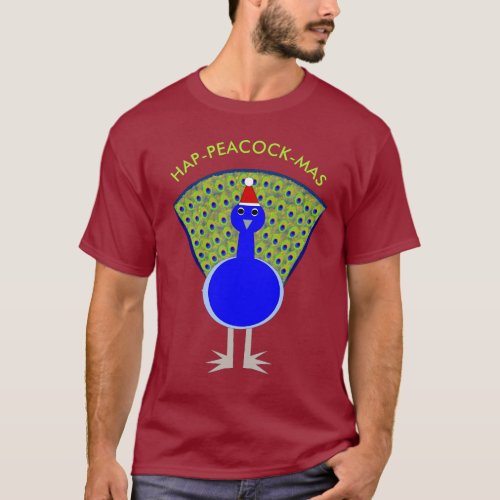 Funny Christmas Peacock Custom T_Shirt
