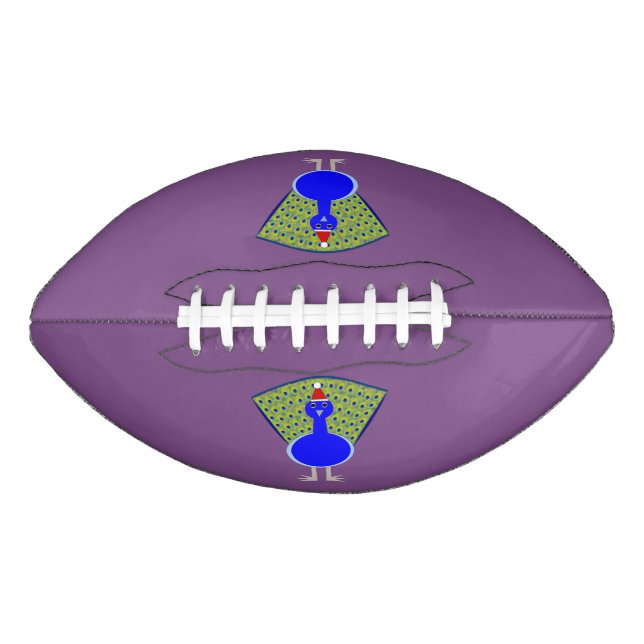 Funny Christmas Peacock Football (Front)