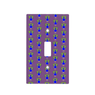 Funny Christmas Peacock Light Switch Cover