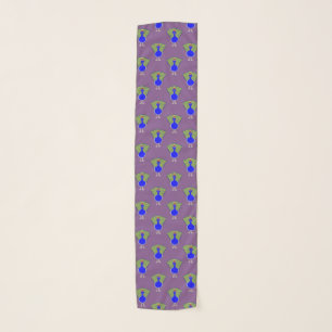 Funny Christmas Peacock Scarf
