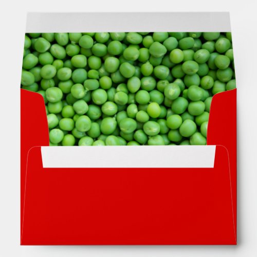Funny Christmas Peas on Earth Punny Cute 5x7 Envelope
