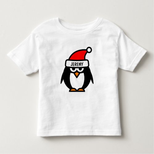 Funny Christmas penguin cartoon  Kids t shirts