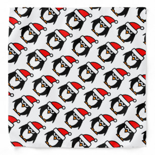 Funny Christmas penguin dog bandana pet kerchief