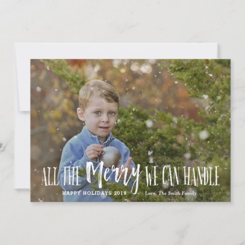 Funny Christmas Photo Card Holiday Card Kids