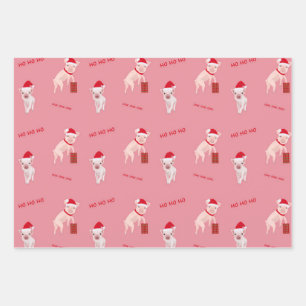 Funny Christmas pigs wrapping sheets