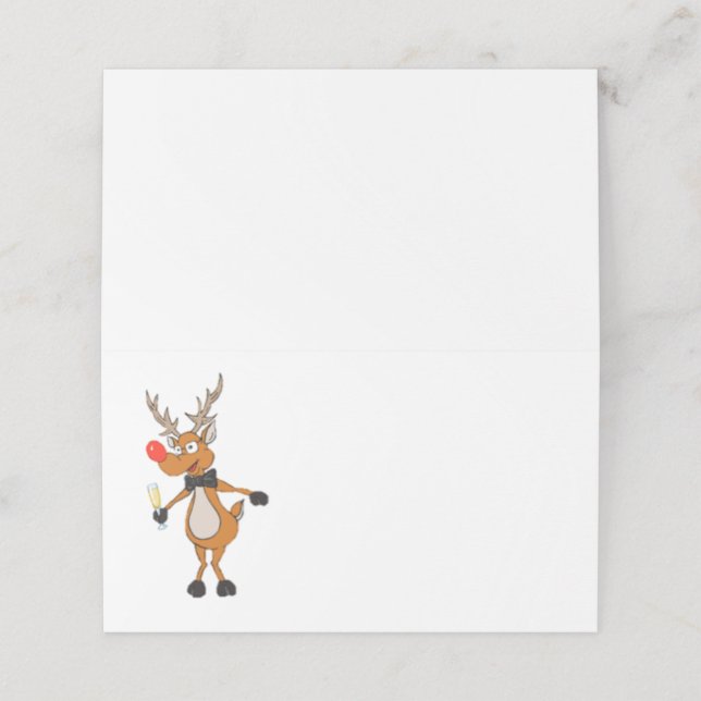 Funny Christmas Place Cards (Outside Unfolded)