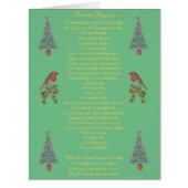 funny christmas poem robin and xmas tree (Front)