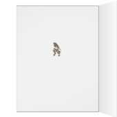 funny christmas poem robin and xmas tree big card (Inside (Left))