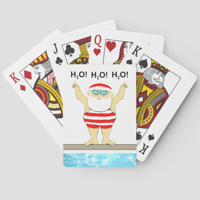 Funny Christmas Poker Cards (Back)