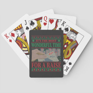 FUNNY CHRISTMAS POKER UGLY SWEATER CARDS