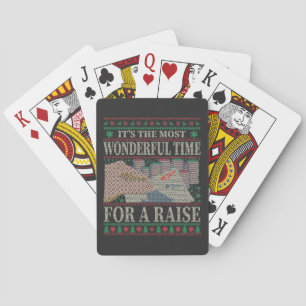 FUNNY CHRISTMAS POKER UGLY SWEATER CARDS