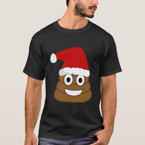 Funny Christmas Poop Emoji T_Shirt Long Sleeve Hol