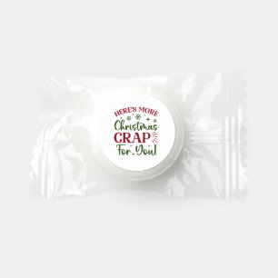 Funny Christmas poop word art  Life Saver® Mints