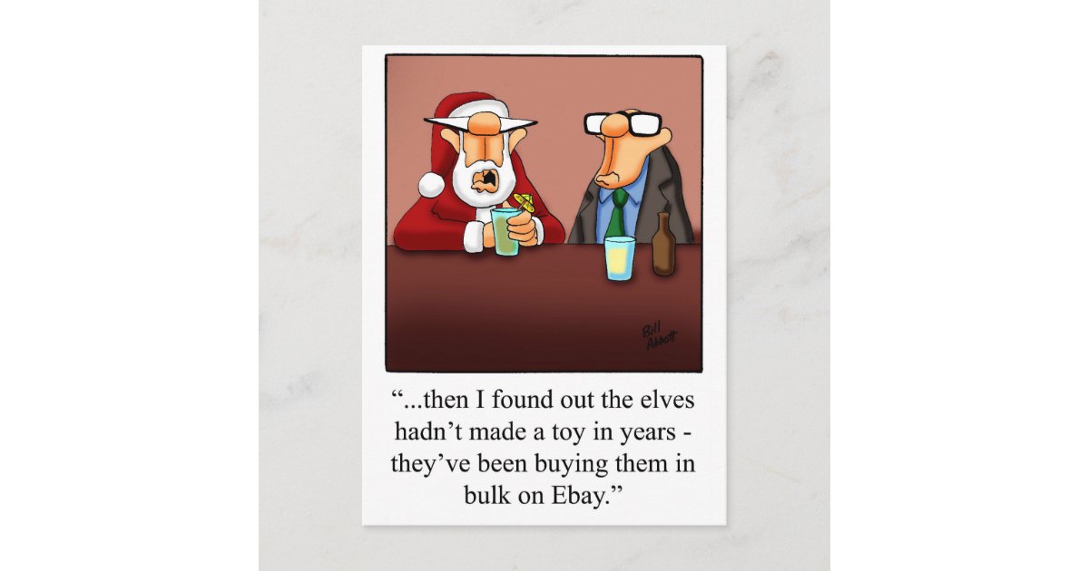 Funny Christmas Postcard | Zazzle.com