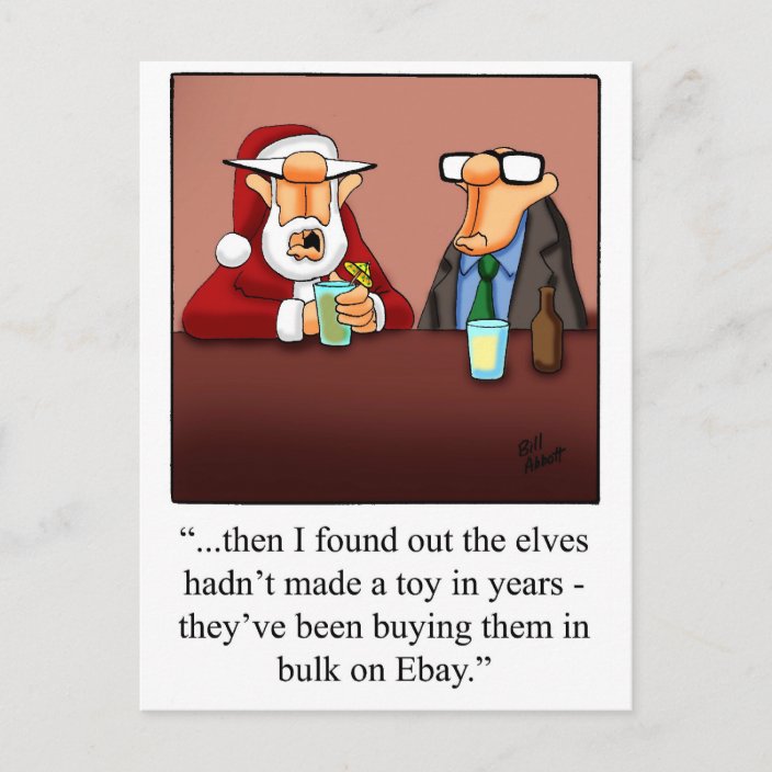 Funny Christmas Postcard