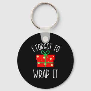 Funny Christmas Pregnancy Announcement I Forgot To Keychain