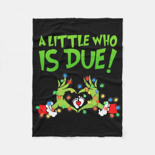 Funny Christmas Pregnancy Announcement New Mom Est Fleece Blanket