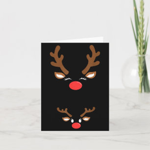 Funny Christmas Pregnancy Reindeer Pregnancy Annou Card