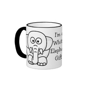 Funny Christmas Present: Real White Elephant Gift! mug