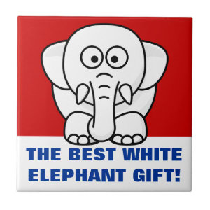 Funny Christmas Present: Real White Elephant Gift! tile