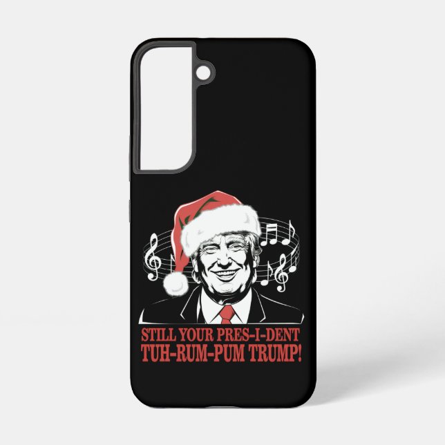 Funny Christmas President Trump Pajamas Ugly Xmas Samsung Galaxy Case (Back)