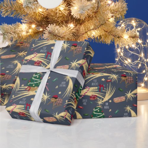 Funny Christmas print Wrapping Paper