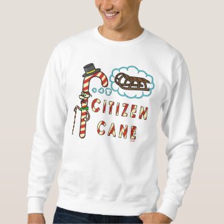 Funny Christmas Pun Citizen Cane Ugly Holiday Sweater