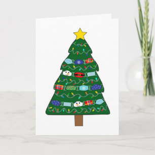 Funny Christmas Quarantine Mask Maker Nurse Card