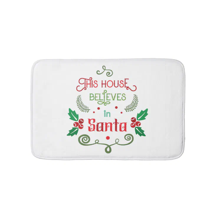 Funny Christmas quote Bathroom Mat | Zazzle