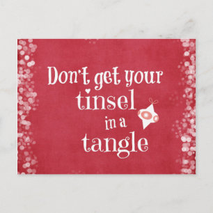Funny Christmas Quote Holiday Postcard