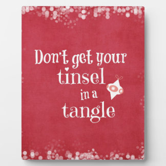 Funny Christmas Quote Plaque