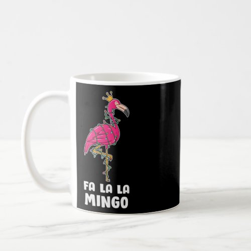 Funny Christmas quotes Fa La La Flamingo Cool Ch Coffee Mug